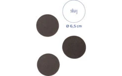 Silwy® Magnet-Pads 6,5 Cm 4er Set Schwarz -Outdoor Camping Verkäufe 336521 2524417