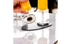 Silwy® Metall Nano Gel Platzset Leder-Look 20 Cm Schwarz -Outdoor Camping Verkäufe 435600 3104145