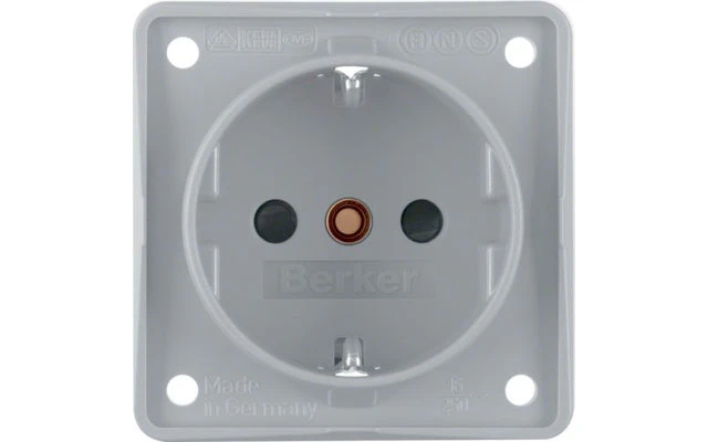 Berker Integro Steckdose Schutzkontakt 3-Pol Mit Erhöhtem Berührungsschutz Braun Matt 2 Berker Integro Steckdose Schutzkontakt 3-Pol Mit Erhöhtem Berührungsschutz Braun Matt – Bild 2