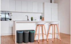 Rotho Twist Abfalleimer Mit Schwing- Und Klappdeckel 10 Liter Horizon Blau -Outdoor Camping Verkäufe 688593 4830146